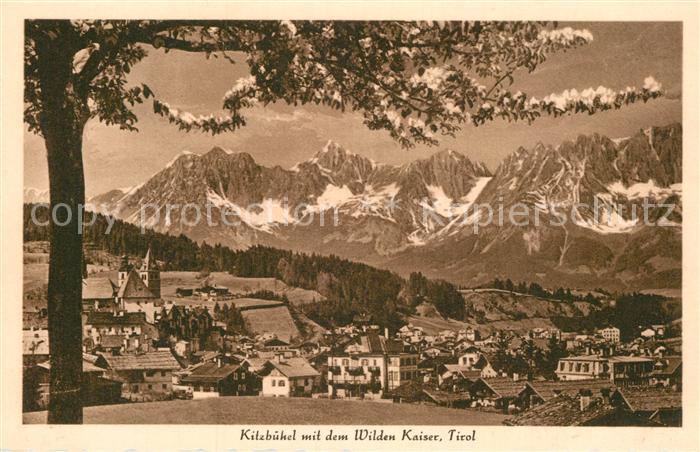 Kitzbuehel Tirol mit Wildem Kaiser