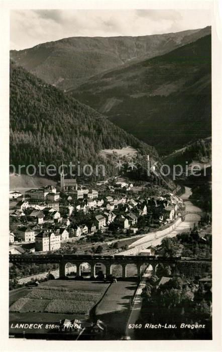 Landeck Tirol Fliegeraufnahme mit Viadukt