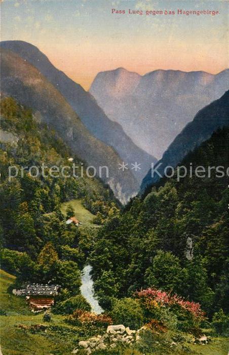 Golling Salzach Pass Lueg gegen Hagengebirge