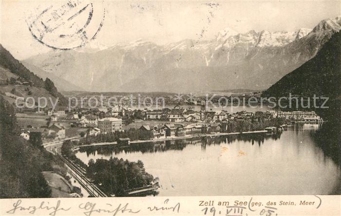 Zell See Fliegeraufnahme mit Steinernes Meer