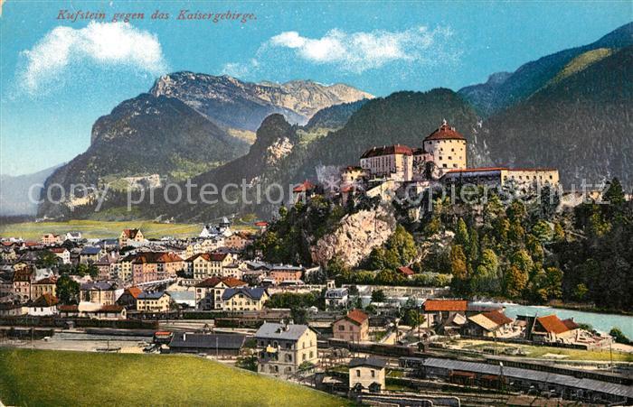 Kufstein Tirol gegen Kaisergebirge
