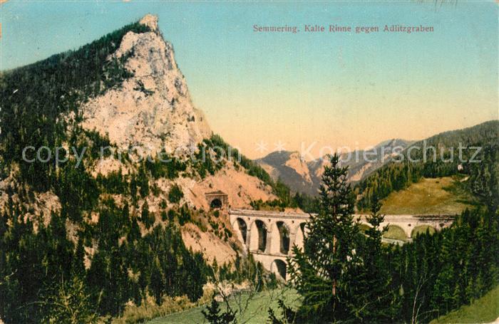 Semmering Niederoesterreich Kalte Rinne gegen Adlitzgraben