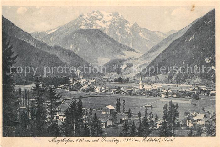 Mayrhofen Zillertal mit Gruenberg
