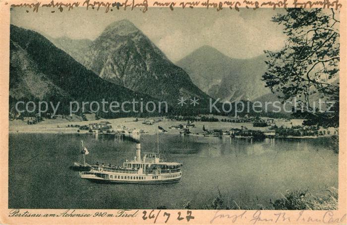 Pertisau Achensee Seepartie mit Dampfer