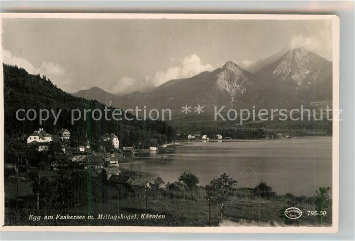 Egg Faakersee Seepartie mit Mittagskogel