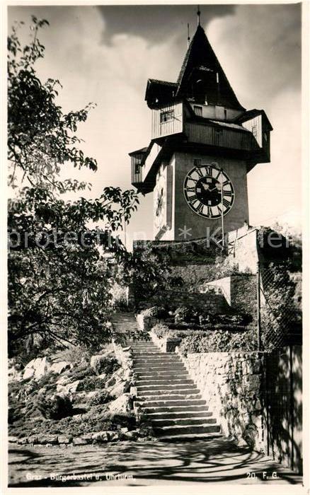 Graz Steiermark Bürgerbastei Uhrturm