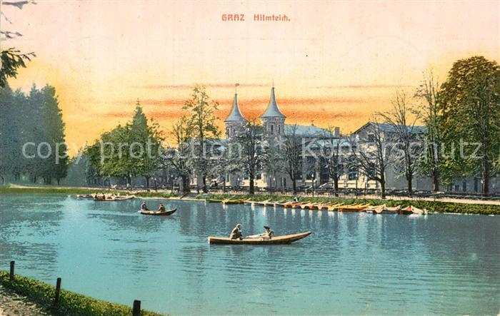 Graz Steiermark Hilmteich Bootfahren