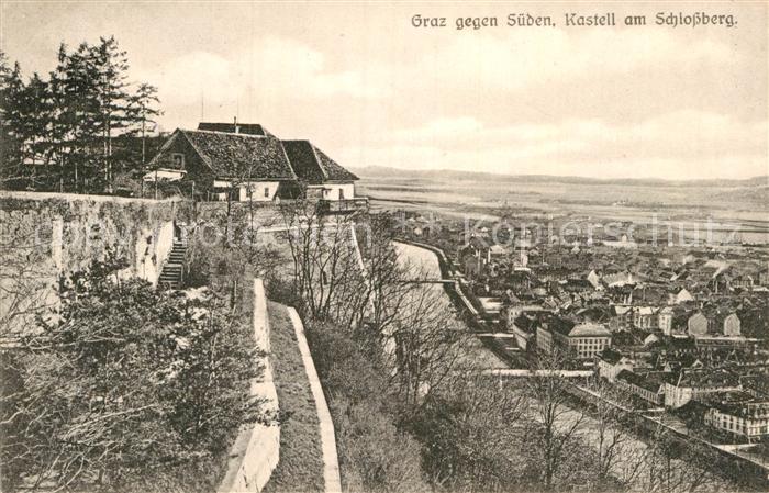 Graz Steiermark Panorama Blick gegen Süden Kastell am S