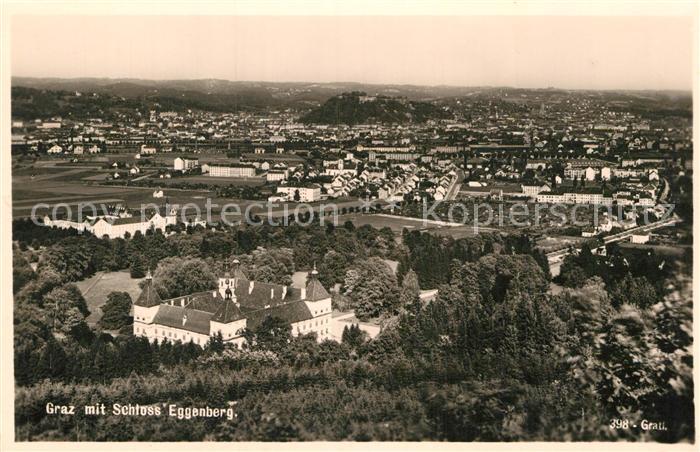 Graz Steiermark Stadtpanorama mit Schloss Eggenberg