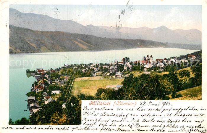 Millstatt Millstaettersee Panorama Alpen