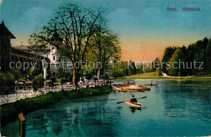 Graz Steiermark Gaststätte Restaurant am Hilmteich Boot