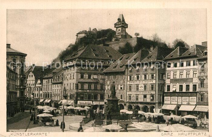 Graz Steiermark Hauptplatz Denkmal Markt Schlossberg Uh