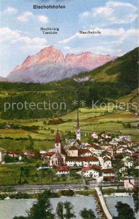 Bischofshofen Teilansicht Hochkoenig Mandlwaende