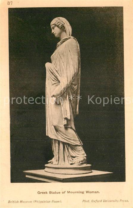 Oxford Oxfordshire Greek Statue of Mourning Woman British Museum