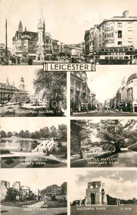 Leicester United Kingdom Clock Tower Municipal Square Granby Street Abbey Bridge