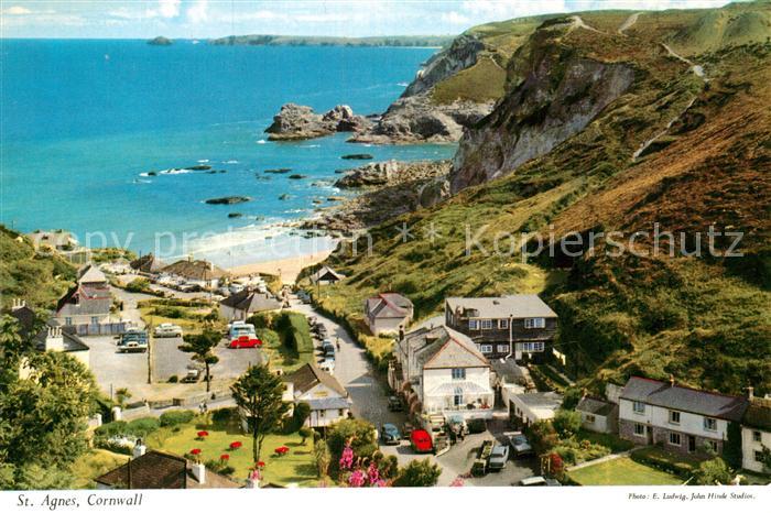 St Agnes Cornwall Panorama Beach Coast