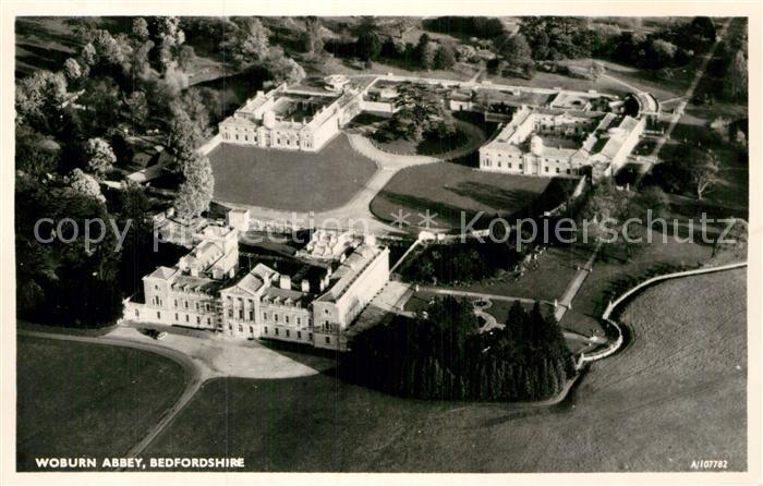 Woburn Mid Bedfordshire Abbey aerial view