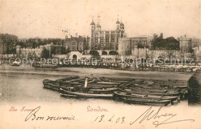 London The Tower River Thames