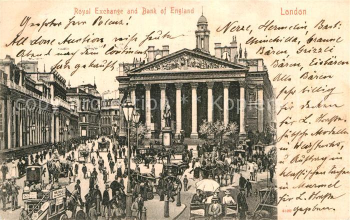 London Royal Exchange and Bank of England