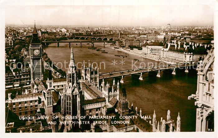 London Unique view of Houses of Parliament County Hall Westminster Abbey Thames