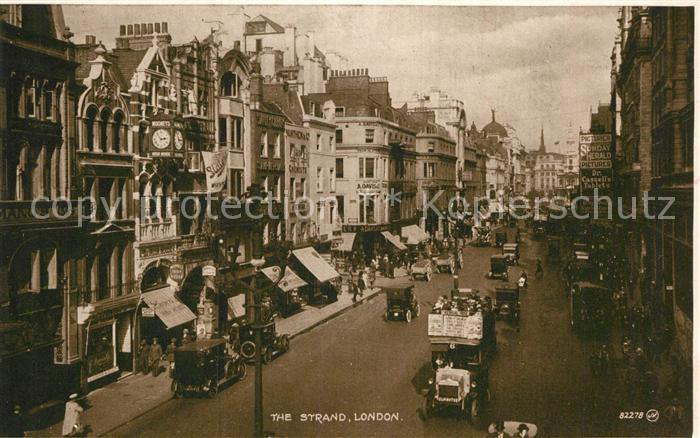 London The Strand Traffic Bus Valentines Series