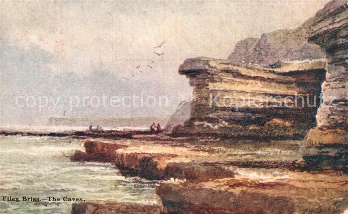 Filey Brigg Painting Kuenstlerkarte