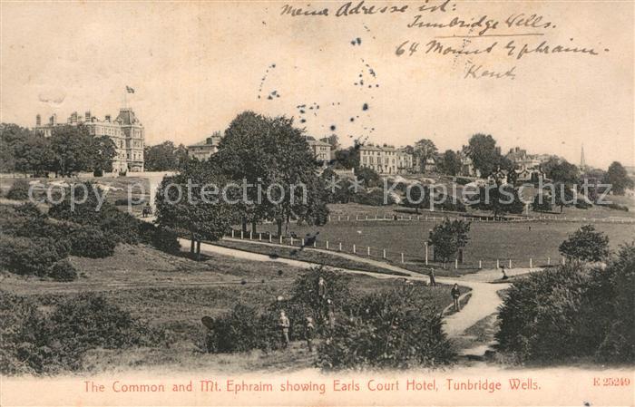 Tunbridge Wells The Common and Mt Ephraim showing Earls Court Hotel