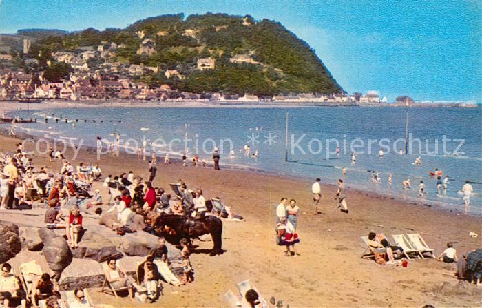 Minehead West Somerset Beach and Donkey Stand