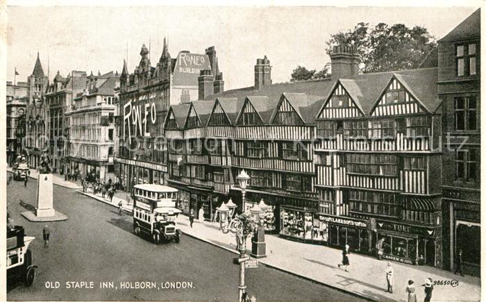 Holborn Covent Garden Old Staple Inn Monument Bus