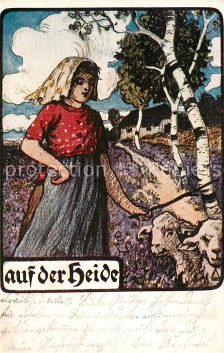 Schafe Hirtenmädchen