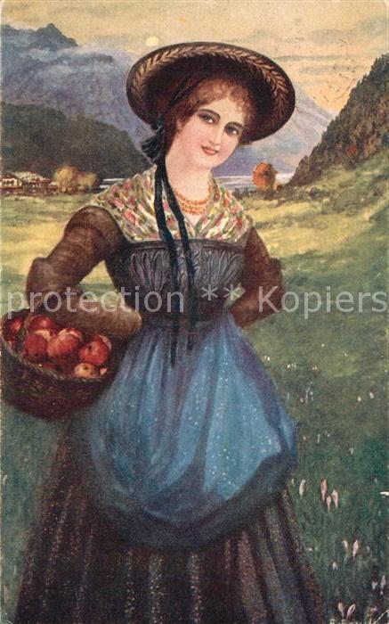 Kuenstlerkarte R. Bouda Salzburgerin