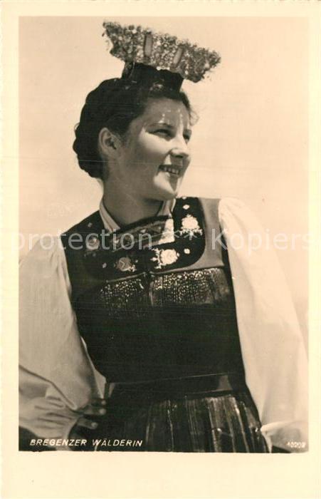 Trachten Oesterreich Bregenz Bregenzer Wälderin