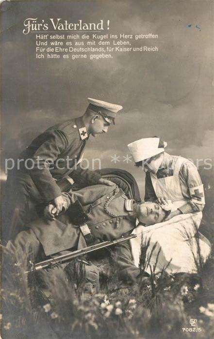 Foto GLCo Nr. 7082/5 Fürs Vaterland Soldat Gedicht