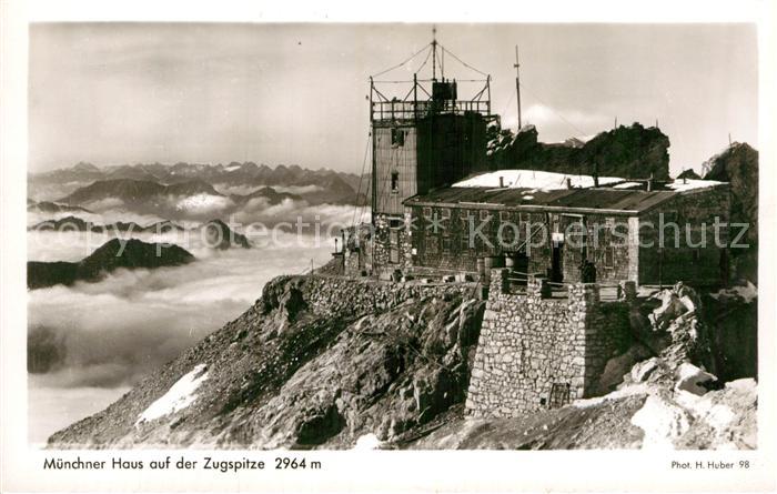 Foto Huber H. Nr. 98 Münchner Haus Zugspitze