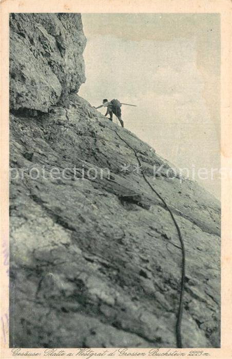 Bergsteigen Klettern Gesäuse Grosser Buchstein Platte am Wes