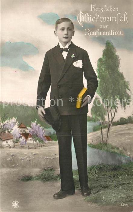Konfirmation Glueckwunsch Foto-NPG-Nr. 544/3