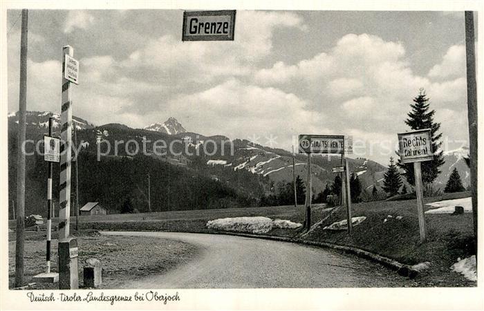 Grenze Douane Zoll Deutschland Tirol Oberjoch