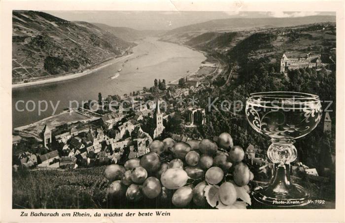 Foto Kratz Nr. 1192 Bacharach Wein