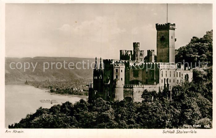 Foto Kratz Nr. 438 Schloss Stolzenfels Rhein