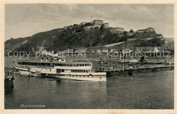 Dampfer Seitenrad Vaterland Ehrenbreitstein
