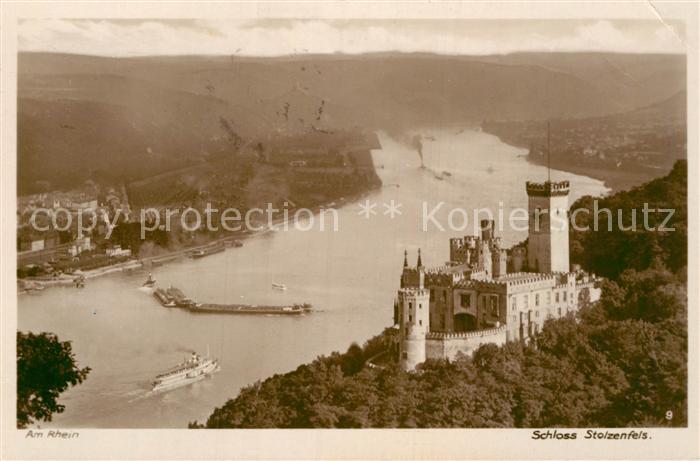 Foto Kratz Nr. 9 Schloss Stolzenfels Rhein