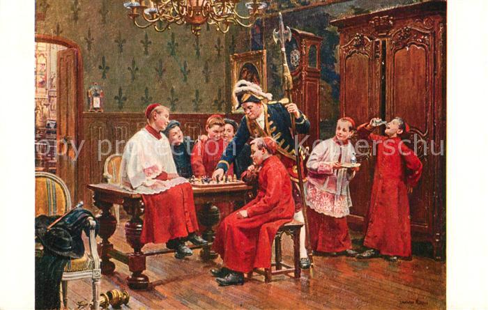 Kuenstlerkarte Paul-Charles Chocarne-Moreau Une bonne