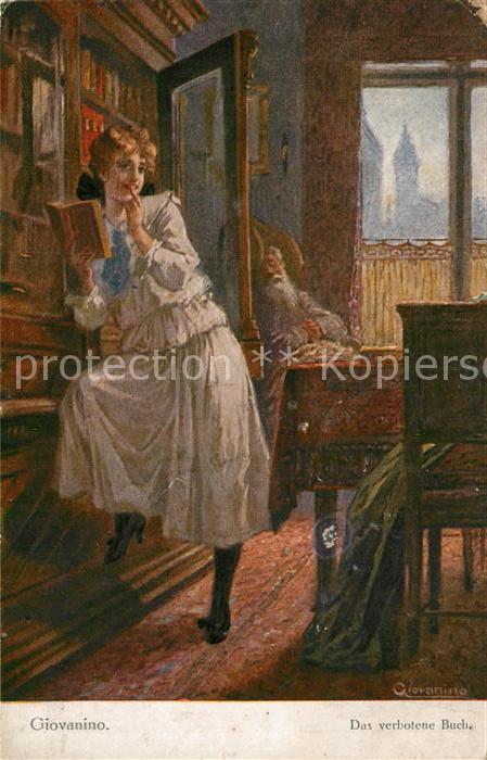 Kuenstlerkarte Giovanino Das verbotene Buch