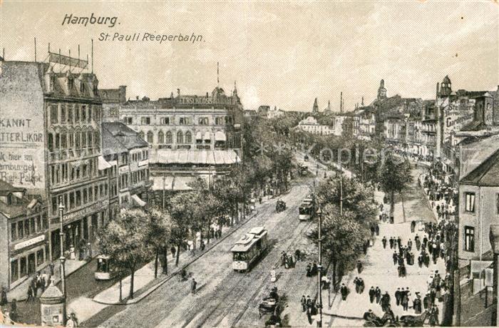 Strassenbahn Hamburg St. Pauli Reeperbahn