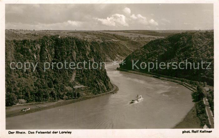Foto Kellner Rolf Nr. 5354 Felsental Loreley Rhein