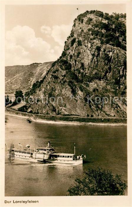 Dampfer Seitenrad Cecilie Loreleyfelsen