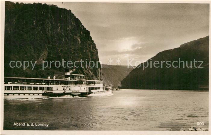 Dampfer Seitenrad Hindenburg Loreley