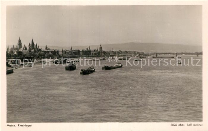 Foto Kellner Rolf Nr. 3826 Mainz Rheinfront