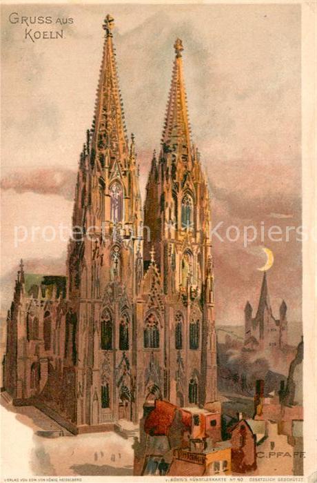 Pfaff C. Köln Dom Litho