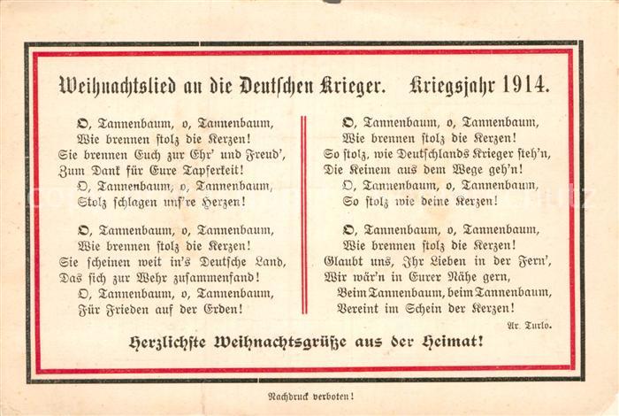 Militaria Weihnachten Silvester Weihnachtslied Schwarz-Weiss-Rot